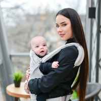 Ергономична раница за носене на бебе Lorelli WALLY, Black FLORAL-fNeg8.jpg