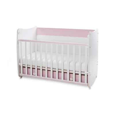 Бебешко легло Lorelli DREAM 60/120, бяло/ochrid pink