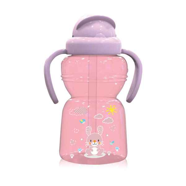 Спортна бутилка с дръжки Lorelli Animals 325ml, Blush pink-fwrIk.jpg