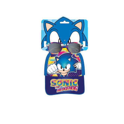 Детски слънчеви очила + шапка Sun city, Соник