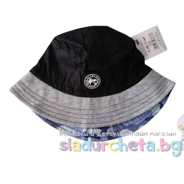 Детска шапка YoClub, черна/сива-g6WG8.jpeg