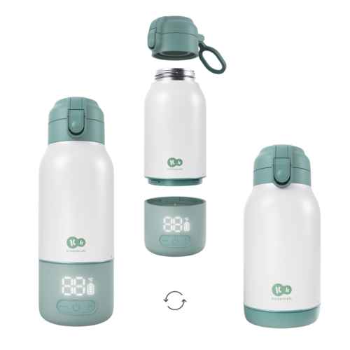 Термос за подгряване на мляко 2в1 KinderKraft Gaja, Green