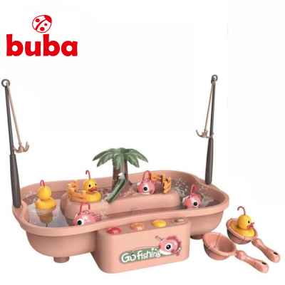 Комплект за риболов Buba Go Fishing рибки, розов