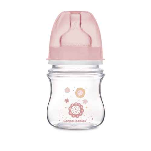 Антиколик шише с широко гърло Canpol-Babies Easy Start, Newborn Baby 120 мл