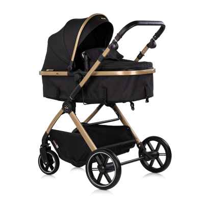 Комбинирана бебешка количка 2в1 Chipolino Pearl, черна