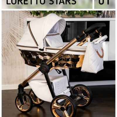 Бебешка количка 3в1 Adbor Loretto Stars, 01