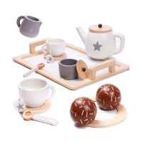 Дървен Комплект за кафе и чай с аксесоари Ginger , WHITE/GRAY-gf80m.jpg