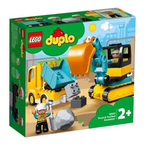 Конструктор LEGO Duplo Камион и екскаватор с вериги