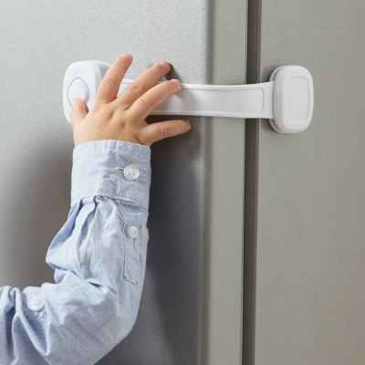 Мултифункционално заключващо устройство с таен бутон за заключване на шкафове и чекмеджета Safety 1st