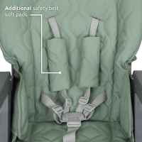 Столче за хранене Lorelli, Party, Green leather-glSJY.jpeg