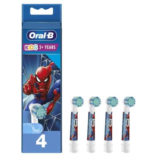 Накрайник за електрическа четка за зъби Oral-B Spiderman EB 10S-4, 4 бр.