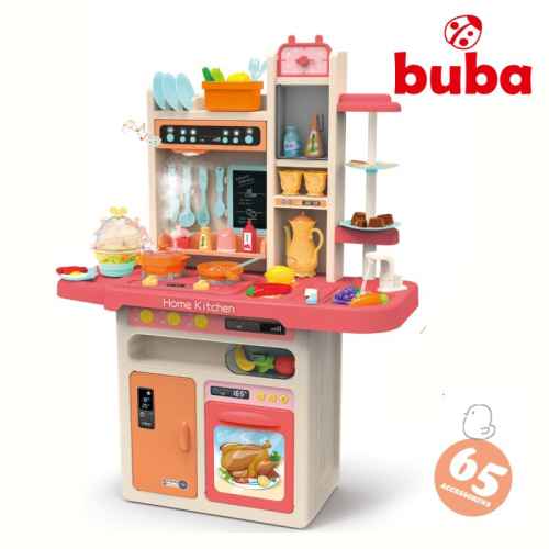Детска кухня Buba Home Kitchen, 65 части, розова