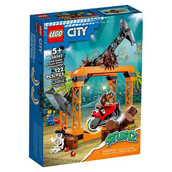 Конструктор LEGO City Stuntz Каскадьорско предизвикателство SharkAttack-gzHJD.jpg