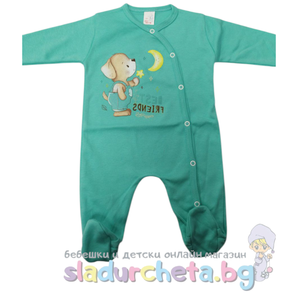 Бебешки гащеризон Светли, зелен-h4B6F.png