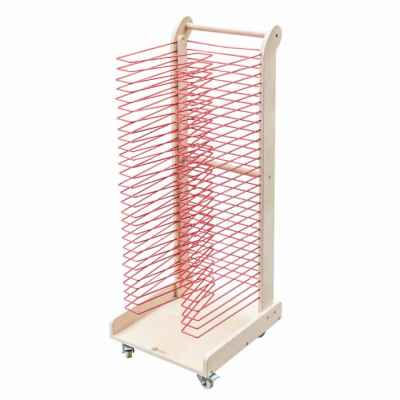 Дървен подвижен стелаж за съхранение и съхнене Classic World Educational