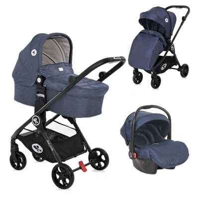Комбинирана бебешка количка 3в1 Lorelli Patrizia, Blue
