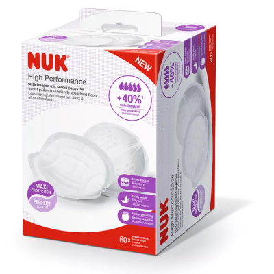 Подплънки за кърмачка Nuk Hihg performance, 60 бр.