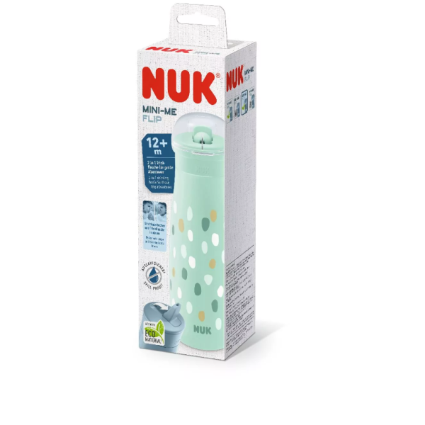 Чаша Nuk Mini-me Flip 450 мл, зелена на точки-hfTBg.png