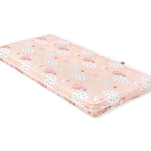 Детски матрак Kikka Boo DayDream 60x120x10см, Clouds Peach РАЗПРОДАЖБА