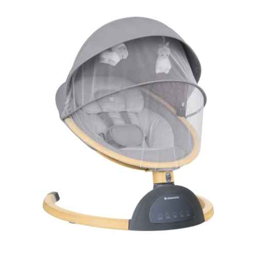 Бебешка електрическа люлка Kikka Boo Ashlee, Light Grey 2025