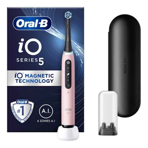 Електрическа четка за зъби Oral-B IO S5+ TC, розова