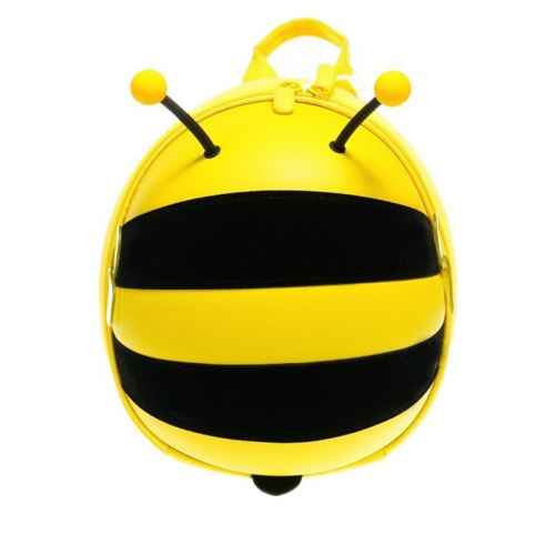 Мини детска раница Supercute - жълта пчеличка с предпазен колан