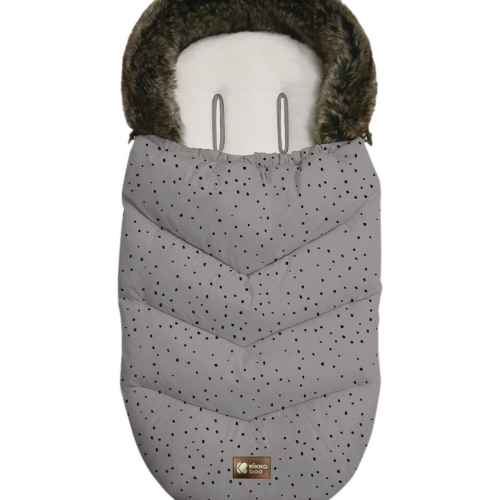 Чувалче за количка Kikka Boo Luxury Fur, Grey