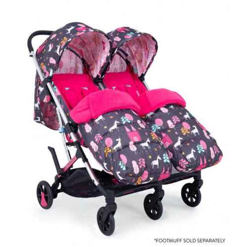 Бебешка количка за близнаци Cosatto Woosh Double, Unicorn land