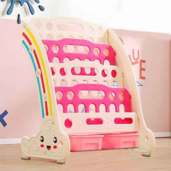 Комбинирана детска етажерка за книги и играчки Feelkids, червена-i6aBd.jpeg