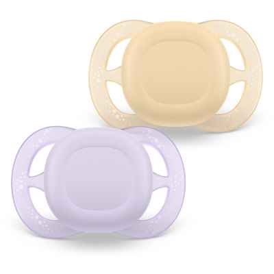 2 бр. залъгалки Philips Avent Ultra Start 0-2м, оранжев и лилав