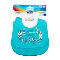 Силиконов лигавник с джоб Canpol WILD NATURE, син-iAcal.jpg