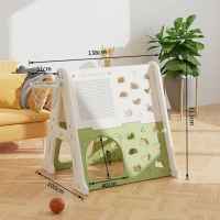 Детска пластмасова стена за изкачване 5 в 1 Feelkids, зелена-iV4eR.jpeg