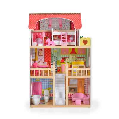 Дървена къща за кукли Moni toys Emily