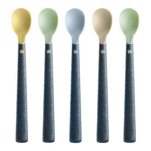 Комплект лъжици за хранене с мек връх Tommee Tippee Softee, 4м+, 5 бр.-iYnem.jpeg