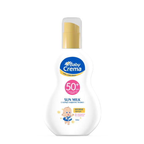 Слънцезащитно мляко за лице и тяло Baby Crema, SPF 50+, 150 мл.