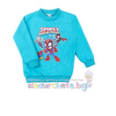 Детска блуза Светли, синя