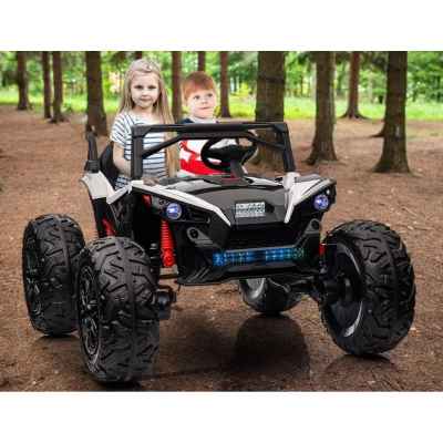 Акумулаторен джип JJ Off Road Buggy 4x4 UTV, бял