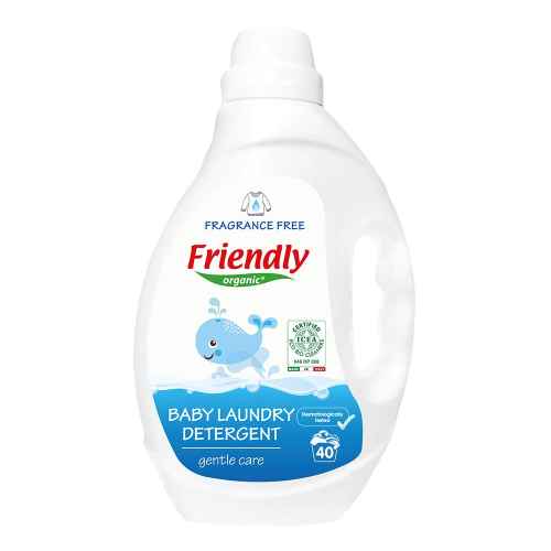 Препарат за пране на бебешки дрехи Friendly Organic без аромат, 2л