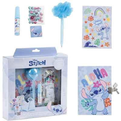 Детски дневник с катинар и аксесоари Cerda, Stitch