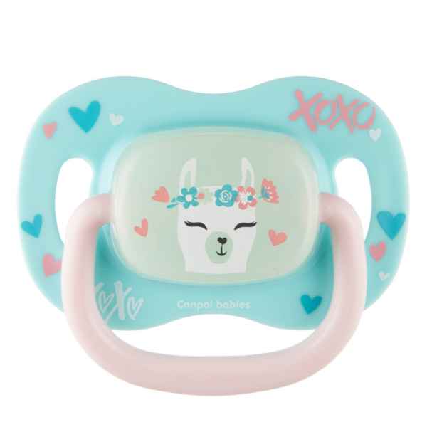 Силиконова залъгалка със симетрична форма Canpol Exotic, 0-6м, лама-jRfLd.jpg