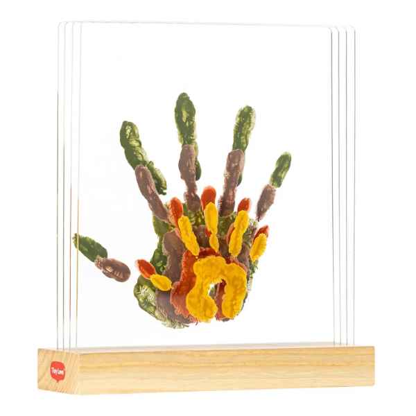 Декоративна рамка Tiny Love за семеен отпечатък с боички, с 4 пласта и елегантна дървена основа със заоблени ъгли-jXRys.jpeg