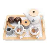 Дървен Комплект за кафе и чай с аксесоари Ginger , WHITE/GRAY-jYtLy.jpg