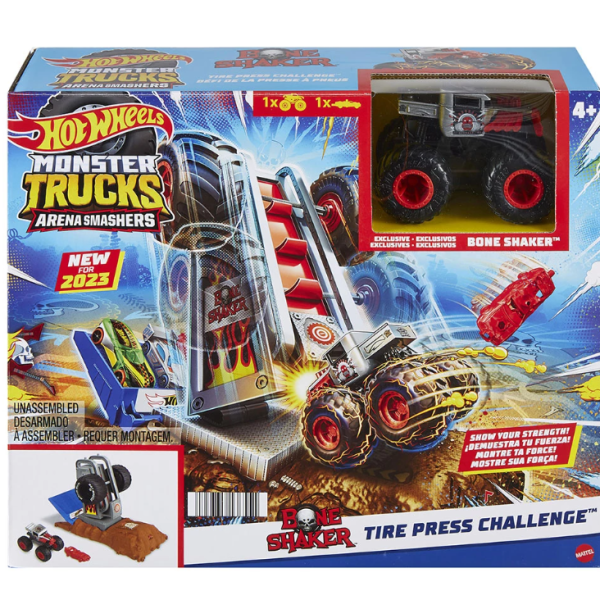 Монстер Тракс: световна арена, първо предизвикателство Hot Wheels, Tire Press Challenge-jaD5j.png