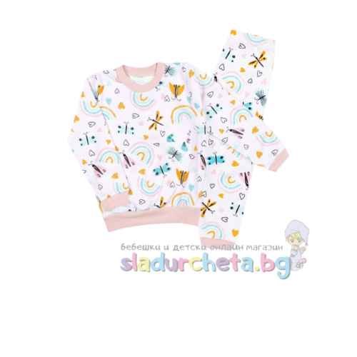 Детска пижама Сибел, Пеперуди-дъга в щампа
