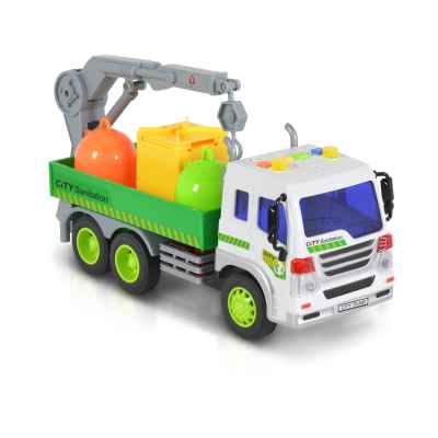 Камион с контейнери и кран Moni Toys 1:16