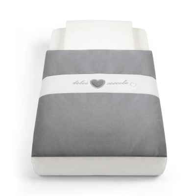 Текстилен комплект за легло-люлка CAM Cullami 147, тъмно сиво