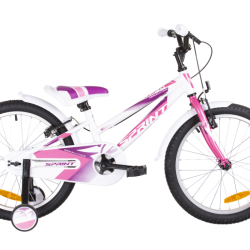 Детски велосипед Sprint Calypso 20, бял/розов