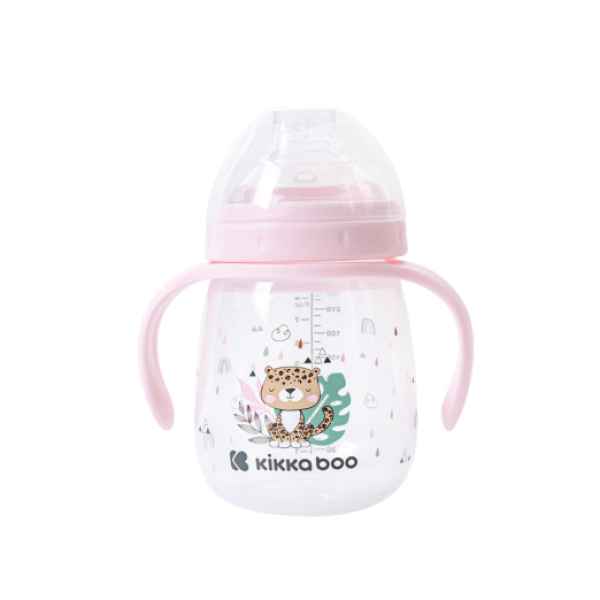 Чаша със силиконов накрайник Kikka Boo Savanna 240 мл, Pink-kEKSJ.jpeg