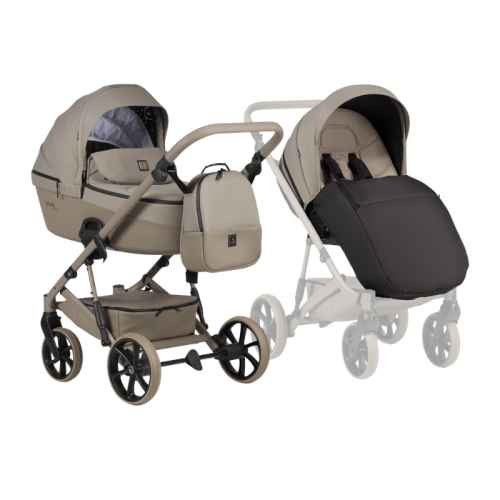Комбинирана бебешка количка 2в1 Tutis VIVA 6+, Warm grey