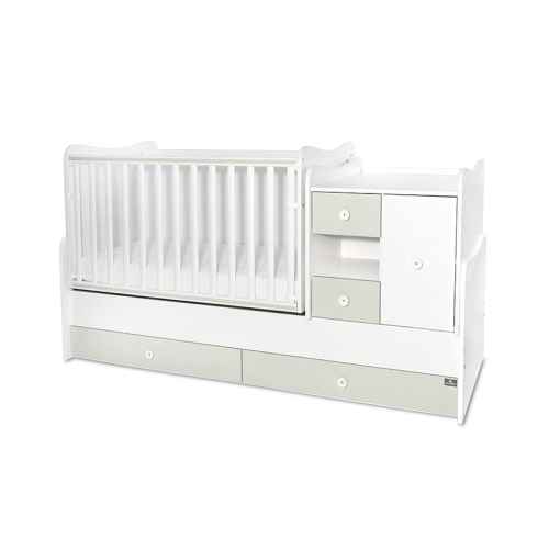 Бебешко легло Lorelli MiniMAX NEW 190/72, бяло/milky green